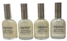 Lot of 4 Sally Hansen Advanced Hard As Nails With Nylon Platinum Frost