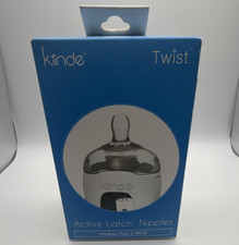 Kiinde Twist Active Latch Nipples, Medium Flow Silicone, 2 Pack SNS002NA