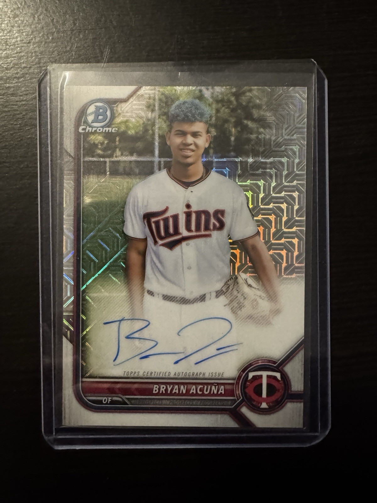 2022 Bowman Chrome Bryan Acuna MOJO REFRACTOR PROSPECTS Autograph  #BMA-BA