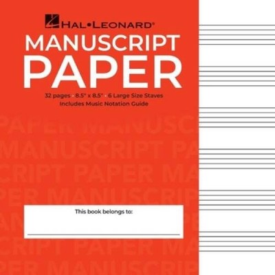 Wide Staff Manuscript Paper (Red Cover) - Paperback By Hal Leonard Corp. - GOOD
