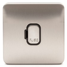 Schneider Lisse Stainless Steel Screwless Unswitched Fused Spur 13A GGBL5000BSS