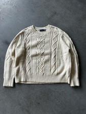 Polo Ralph Lauren Cable Knit Sweater Boxy Large Sweater Crewneck