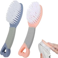 2 Pack Shoe Cleaning Brushes Small Scrubbing Brush Soft Bristle Sneaker Cleaner