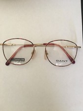 Vintage Gant Direction Gold Metal Frame G-308 TOR Marine 52/18/140 Demo Lens