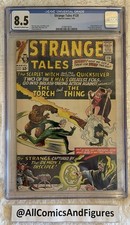 STRANGE TALES #128 CGC 8.5 OW-WHITE Pgs! SCAR...