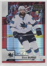 2017-18 O-Pee-Chee Platinum Red Prism 145/199 Brent Burns #65 1os2