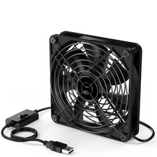Portable USB Fan with 3 Levels Compatible with For Routers and PCs