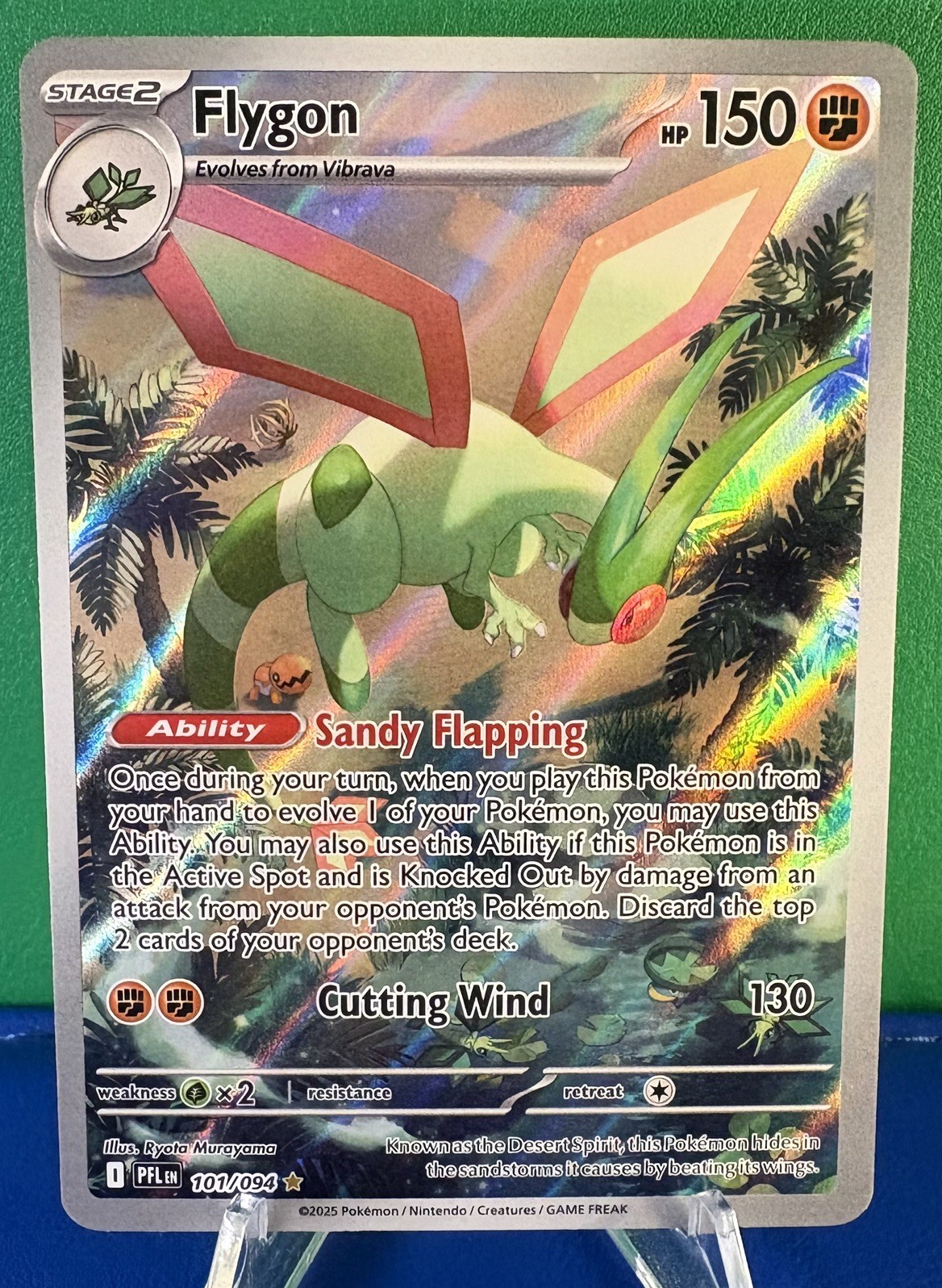 Pokémon TCG Flygon 101/094 - Phantasmal Flames Illustration Rare - Near Mint