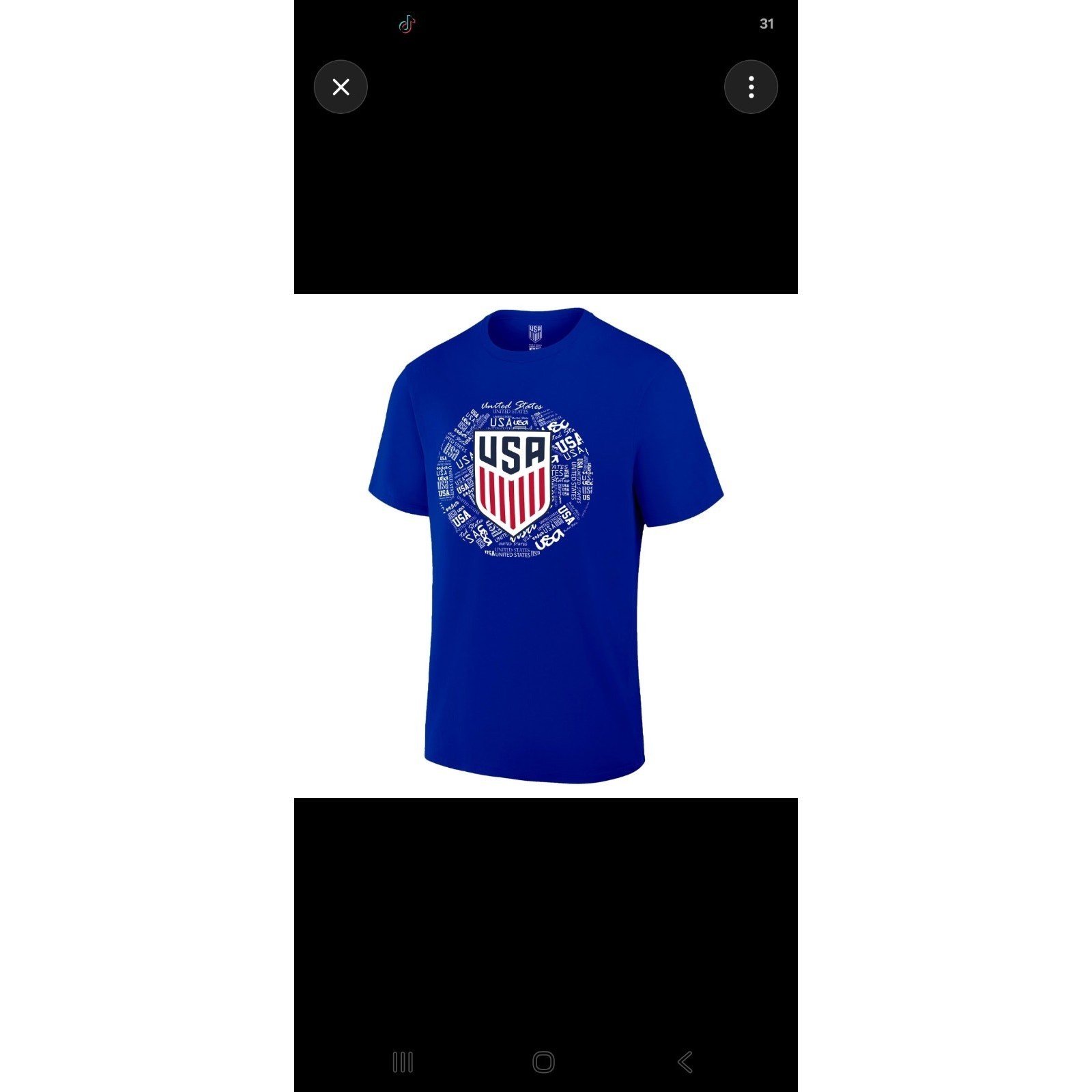 U.S. Soccer USMNT Royal Blue Cotton T-Shirt UNISEX Small New Sealed USA