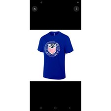 U.S. Soccer USMNT Royal Blue Cotton T-Shirt UNISEX Small New Sealed USA