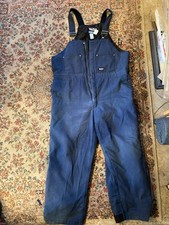 Walls Blizzard Pruf Bib Overalls Mens XL 42-44 Navy Insulated Quilted 93004-NA