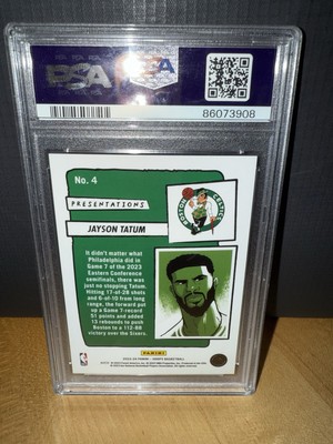 PSA9 2023-24 NBA Hoops Jayson Tatum Presentations