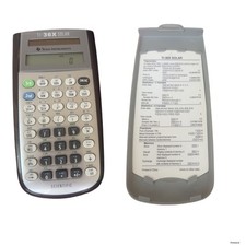 Texas Instruments TI-36x Solar Calculator With Cover And Insert Tested Working