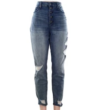 Rewash High Waist Stretch  Button Fly Skinny Jeans Size 14 / 15  Sustainable 