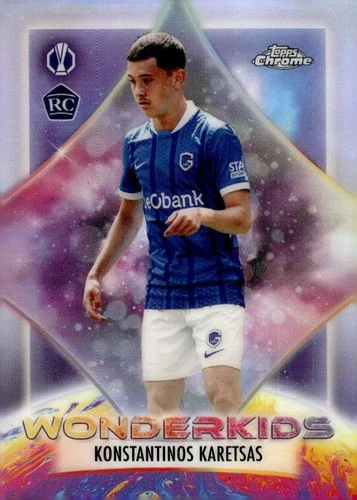 KONSTANTINOS KARETSAS RC 2025-26 Topps Chrome UEFA UCC Wonderkids #WK- ID:169026