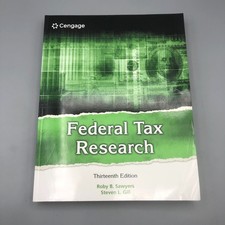 Federal Tax Research by Roby Sawyers Paperbac...
