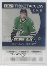 2021 Credentials 2020-21 Acetate Debut Ticket Access 25/199 Thomas Harley 03uh