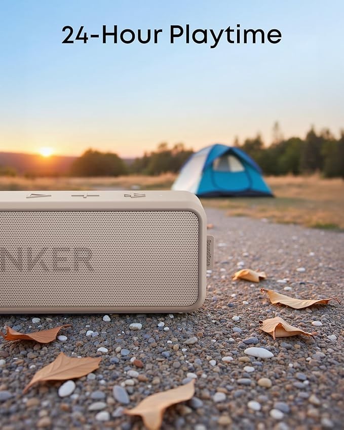 Parlante Bluetooth Anker Soundcore 2 outdoor con sonido estéreo inalámbrico, bajos y 24 h de reproducción, imagen 5