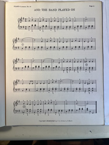 Home Study Course For Piano- U.S. School Of Music NY - 1948- Lessons 1 - 96 -B22 - Picture 14 of 24