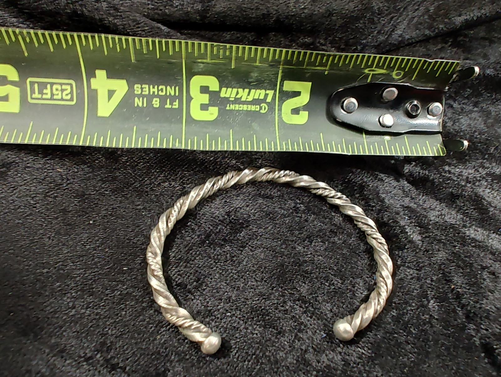 Sterling 925 Solid Silver Twisted Rope Bracelet 1… - image 4