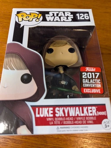 Funko Pop! Vinyl Star Wars Luke Skywalker 126 Exclusive 2017 Galactic Convention