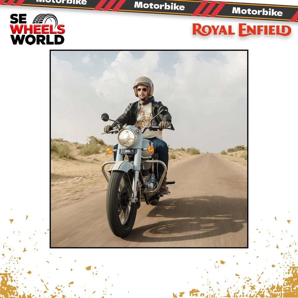 Protezione motore trapezio argento Royal Enfield per Meteor 350 Rebon KXA00008 - Immagine 2 di 4