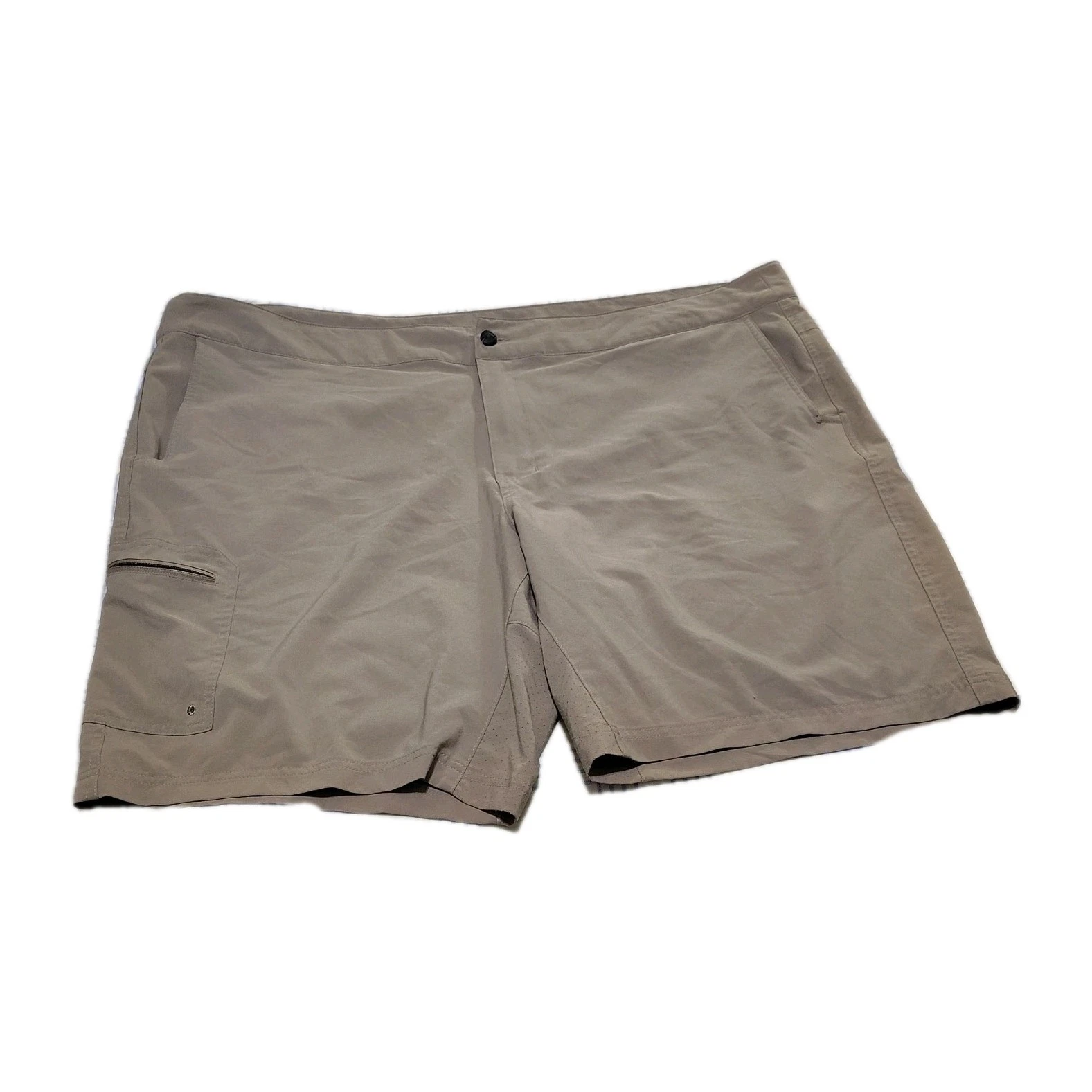 Magellan Fish Gear Men's 3XL Khaki Cargo Overcast Hybrid Shorts UPF 30