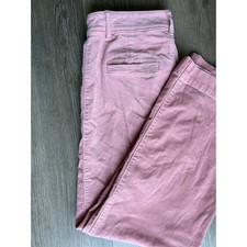 LOFT Pink Corduroy Wide Leg Pants Women's Size 4 High Rise