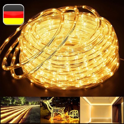 10-30M LED Lichterschlauch Party Lichtschlauch Außen/Innen IP65 Lichterkette DHL