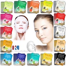 30PCS Korean Essence Facial Mask Sheets Nose Strip Set Moisture Face Mask Pack