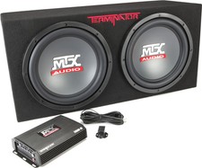 MTX Terminator TNP212DV Dual 12" Vented Powered Subwoofer