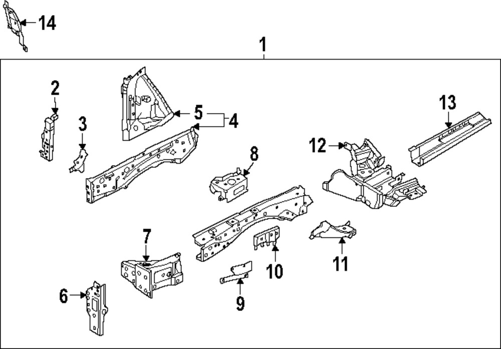 Genuine Nissan Outer Rail G5131-7BAMA