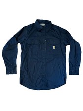 Carhartt Mens Medium Long-Sleeve Button-Down Work Shirt