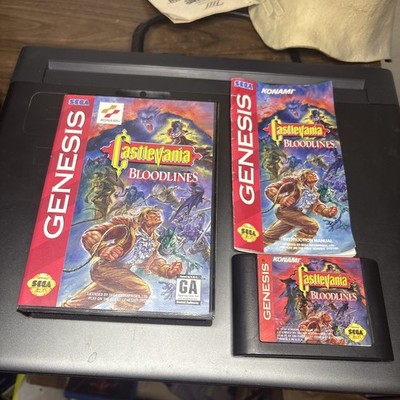 Castlevania Bloodlines Sega Genesis Complete w/ Manual CIB - AMAZING CONDITION