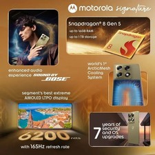 Motorola Signature 5G Smartphone   256GB / 512GB / 1 TB Global Version Unlocked