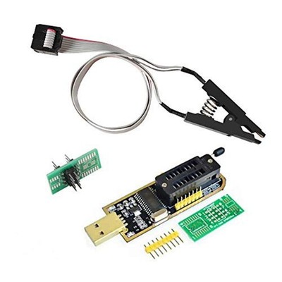 SOIC8 SOP8 Flash Chip IC Test Clips Socket Adpter Programmer BIOS + CH341A 24 25
