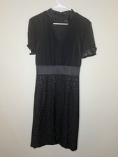 ANTONIO MELANI Little Black Dress Short Sleeve Cocktail Party Women's 14