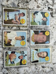 1969 Topps Detroit tigers 25 card team set High Grade