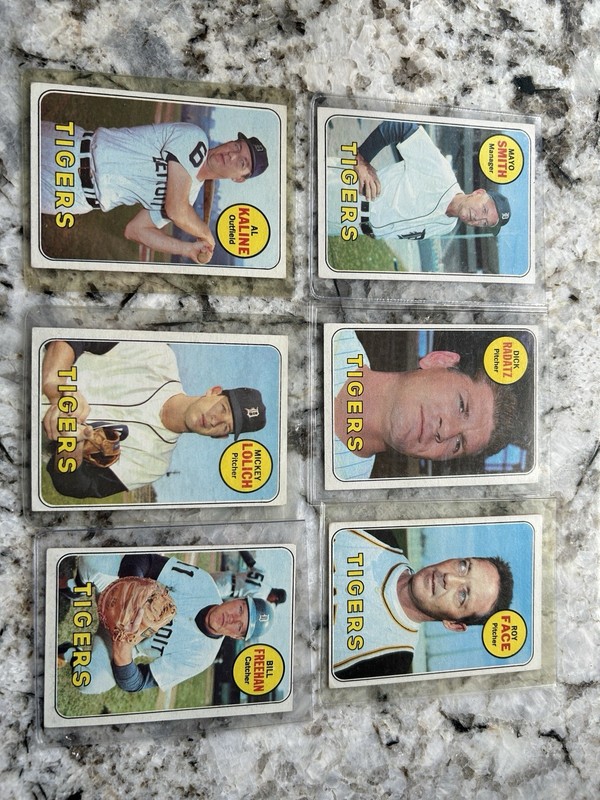 1969 Topps Detroit tigers 25 card team set High Grade
