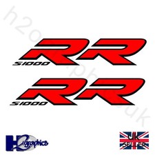 New BMW S1000RR Pair of Motorcycle Stickers Sticker Decal Logo Emblem 170 x 34mm