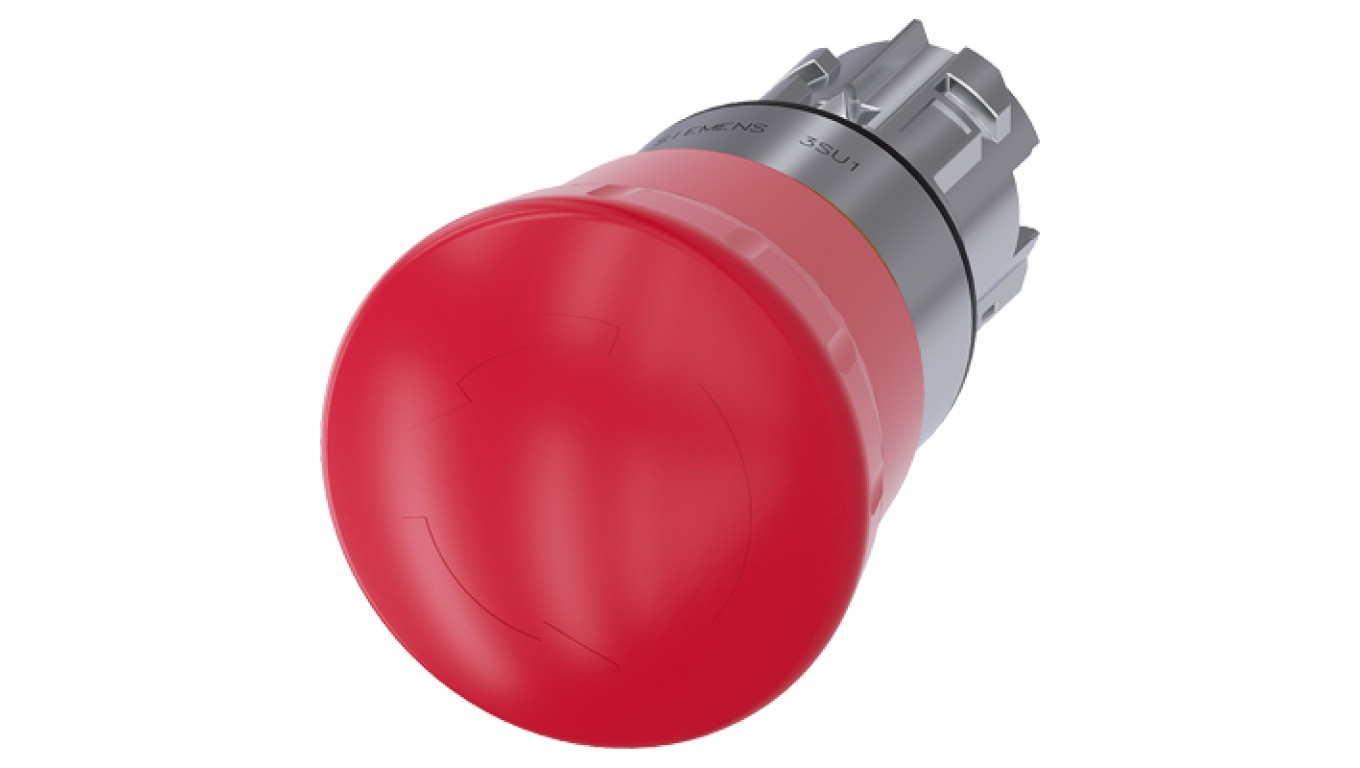 Safety pushbutton 22 mm metal SIRIUS ACT 3SU1050-1HB20-0A0
