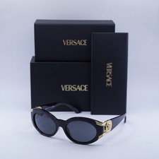 New Versace VE4503U GB1/87 Black/Dark Grey 55-18-115 Sunglasses