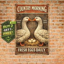 Funny Chicken Please Keep Gate Closed 8x12 Aluminum Metal Sign