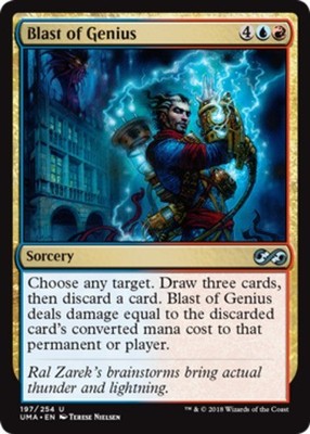 4x Blast of Genius MTG Ultimate Masters NM Magic Regular