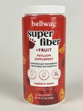 Bellway Super Fiber + Fruit Powder Gut Microbiome Regulate Digestion 8.3oz