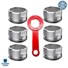 6PCS Brass Faucet Aerator Replacement Kit for Kitchen Bathroom