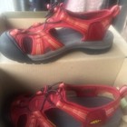 Keen Venice H2 Red Leather Hiking Sandals Womens 8. 5 Waterproof Trail Shoes — photo 2