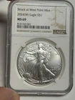 2024(W) NGC MS69 American Silver Eagle Dollar, Struck At West Point Mint $1 BU