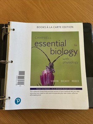 Campbell Essential Biology with - Loose Leaf, by Simon Eric; Dickey - Good