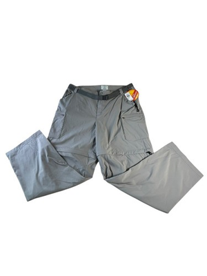 #ad NEW LL Bean Tropicwear Pants Gray Womens XL Zip Leg Convertible Pants to Shorts $32.99